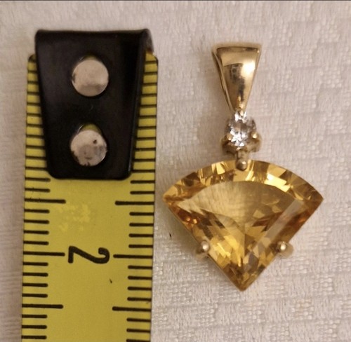 9ct gold large heliodor