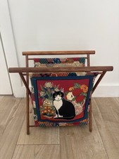 Vintage Folding Sewing Basket