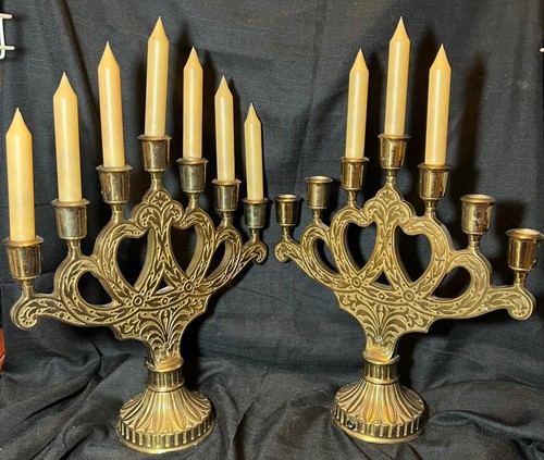 Pair two antique church - 2,