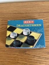 Vintage Wooden Draughts Boxed