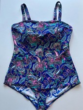 Ladies Tummy Control Low Leg UK 20 Swimsuit / Swimming Costume