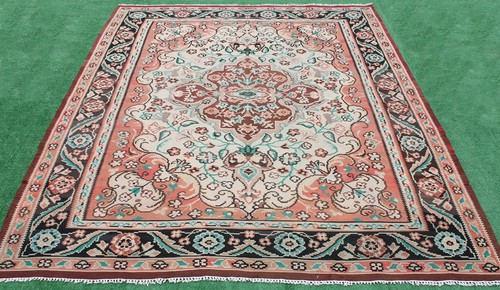 Turkish kilim rug x113 - kilim, 90''x113''