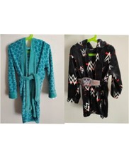 Soft Fleece Robe Gown Boys Kids Girls Dinosaur 5 Years 6 Years Warm Green Black