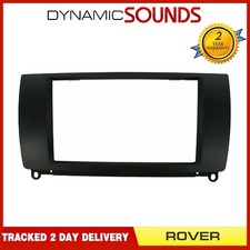 Car Stereo Radio Double Din Fascia Panel Adaptor Matt Black for Rover 75