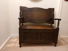 Antique Hall Settle Monks