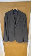 Next Men's Grey Tailored Fit 3-Piece Suit