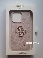 GUESS Iphone 13 Pro Hard case Back cover 4G Big Metal Log PINK