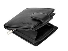 Wallets Mens Slim RFID Blocking Genuine Leather with Zip Coin Pocket, Banknote C