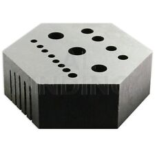 Hexagonal Staking Anvil 15 Holes & 5 Serrations Watch Riveting Watchmakers Tool 