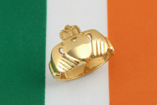 9ct Yellow Gold Gents Claddagh
