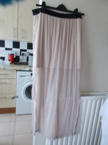 Skirt maxi pink and - , glitter