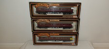 OO gauge NEAR MINT 3x Mainline LMS Corridor Coach Period 2 Maroon 1st 3rd Brake