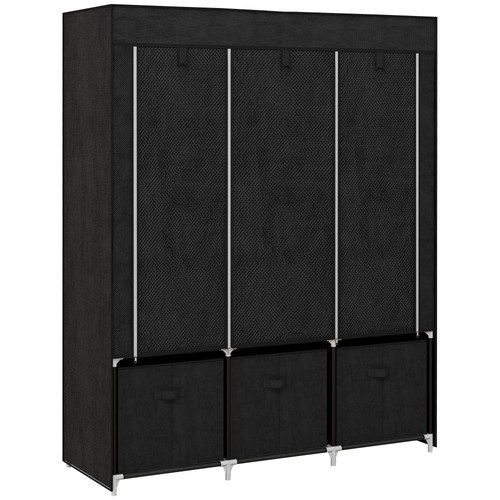 Homcom large fabric - large, wardrobe