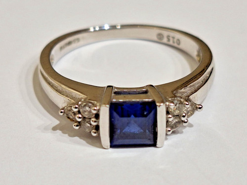 9ct white gold square 5ct - 9ct,