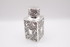 Antique Solid Silver Tea Caddy
