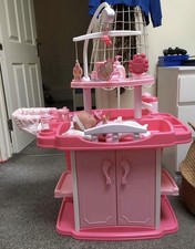 Baby Care Centre Changing Unit Bed Bath Baby Chair Nursery Toy With Accessories