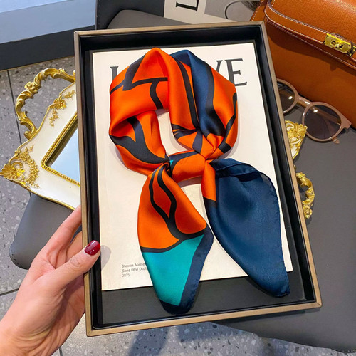 Luxury silk square scarf women - scarf,