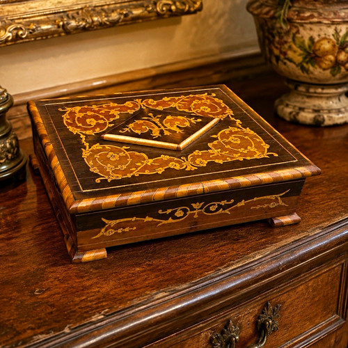 Vintage inlaid wooden - vintage,