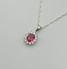 925 Solid Sterling Silver Ruby
