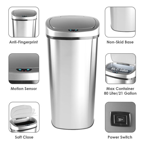 Large touch free stainless - touch-free,