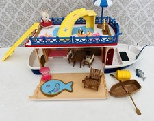 Sylvanian Families Seaside Cruiser House Boat  With Figure & Accessories (L)