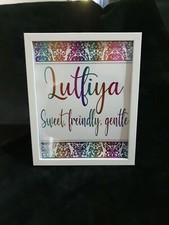 Personalised Foil Print Frame