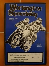 Workington boston speedway - vs,