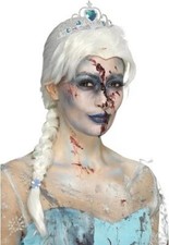 Womens White Zombie Frozen Wig