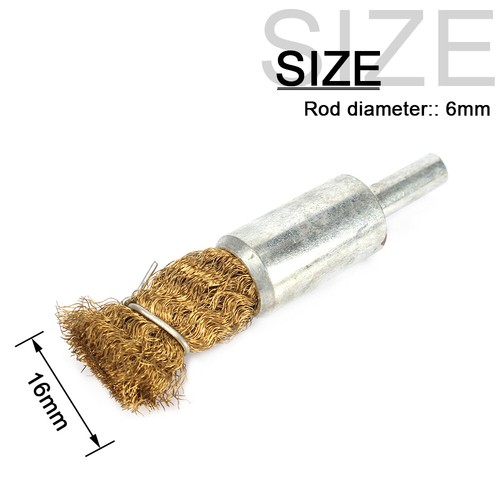Brass wire wheel brush set - brass,