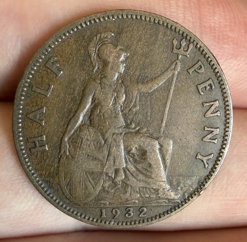 1932 king george half - half,