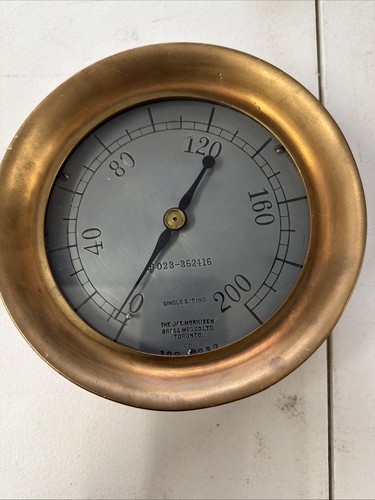 Antique steam pressure gauge - antique,