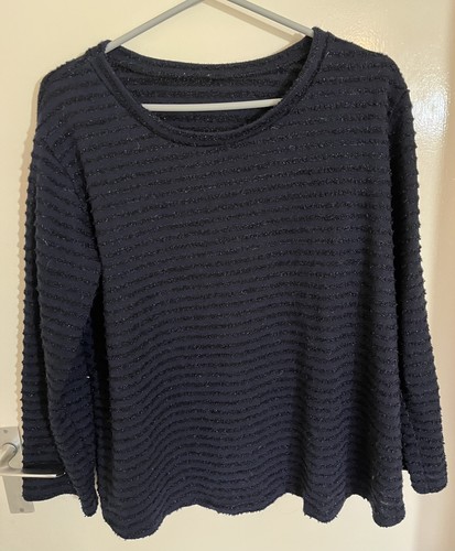 Women blue baggy jumper with - women's,