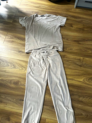 Olavoga men beige velour - olavoga,