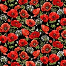 Timeless Treasures Poppy