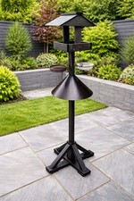 160cm Black Bird Table Feeding