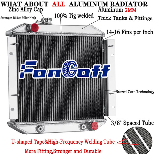 Rows aluminium radiator fit - rows,