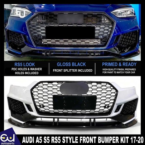 Rs5 look front splitter bumper - splitter,