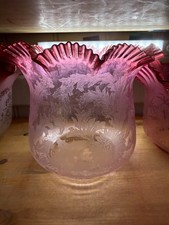 antique cranberry pleated wavy