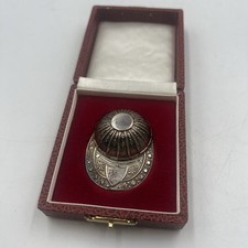 925 Sterling Silver Novelty Jockey Cap Caddy Spoon Vintage (17g)