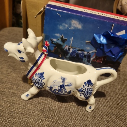 Delft vintage cow creamer - delft,