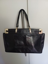Reiss Large Leather Tote Bag -
