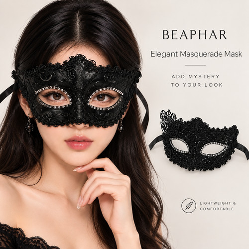 Halloween mask women - mask, lace