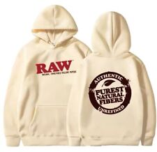 RAW unisex Pullover Hoodie Men’s Ladies Sweatshirt Fleece Hooded Casual