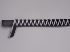Black white and silver  - everyday velvet Cornerstone Browband - pony cob full