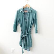 Blue Denim Western Dress L