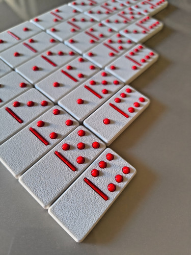 Easy see tactile dominoes - to,