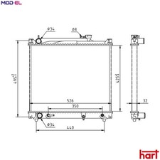 RADIATOR ENGINE COOLING 611