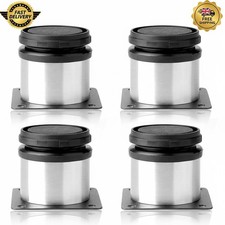 Set of 4 Adjustable Stainless