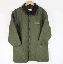 Barbour Liddesdale Jacket Green Coat quilt Quilted SZ M (V2282)
