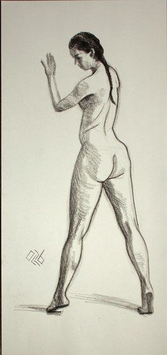 Original female charcoal - female, on